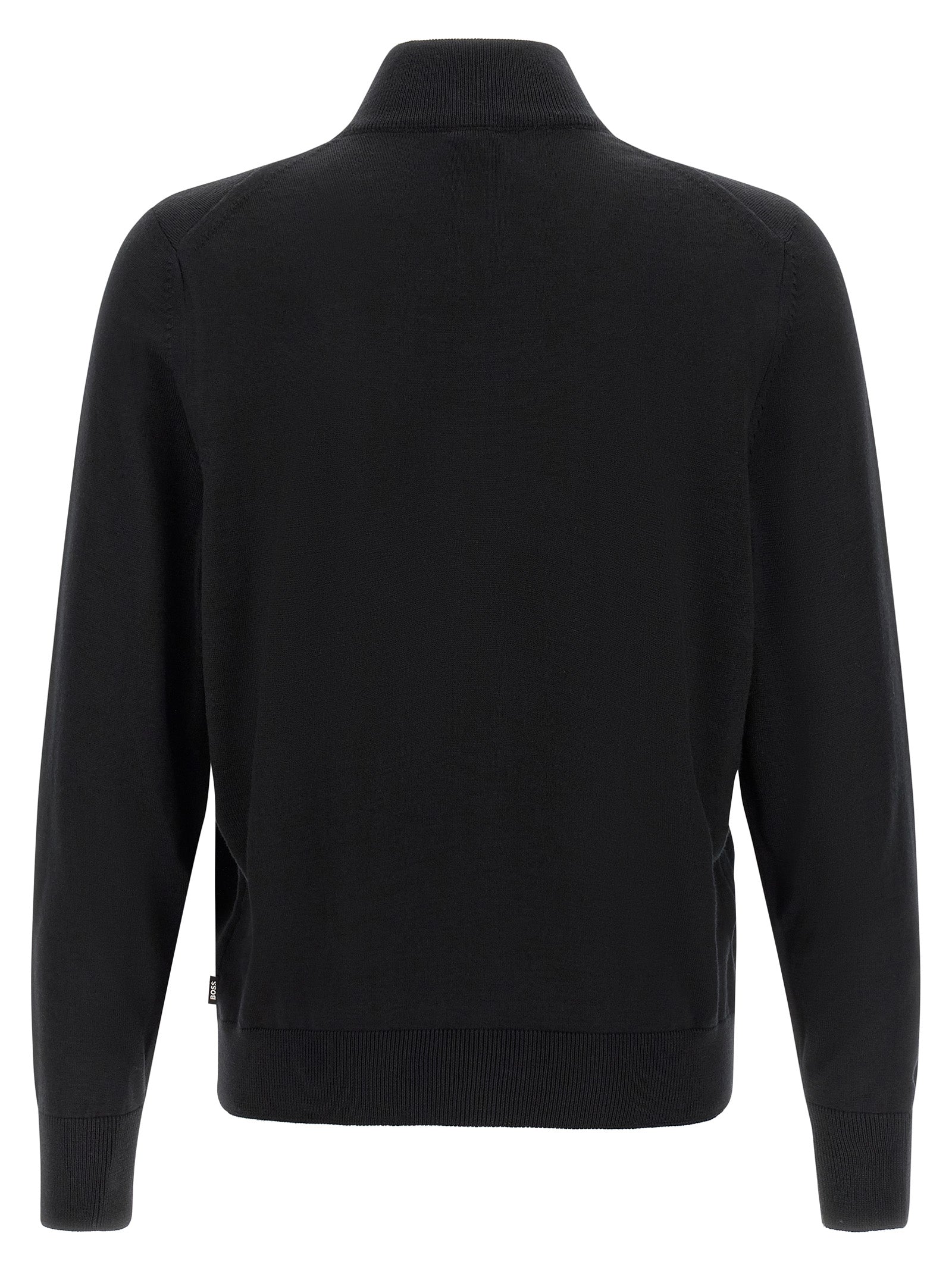 Schwarzer Cardigan aus Schurwolle