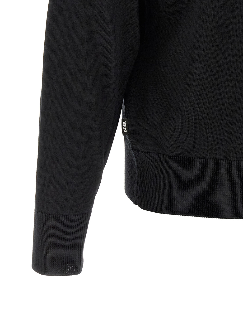 Schwarzer Cardigan aus Schurwolle