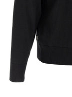 Schwarzer Cardigan aus Schurwolle