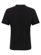 Schwarzes Baumwoll-T-Shirt