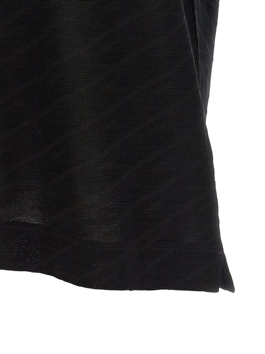 Schwarzes Baumwoll-T-Shirt