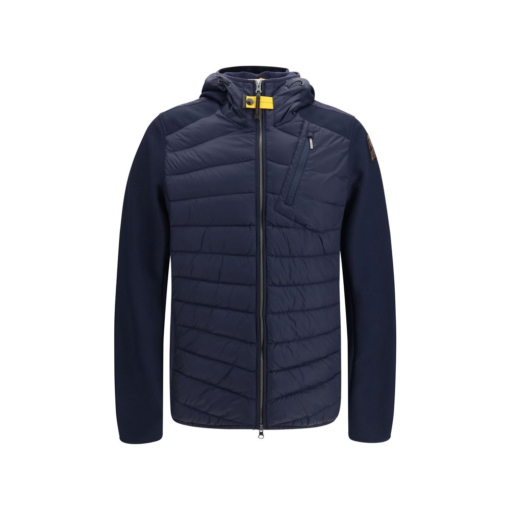 Blauer Daunenparka mit Gänsefüllung