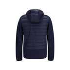 Blauer Daunenparka mit Gänsefüllung