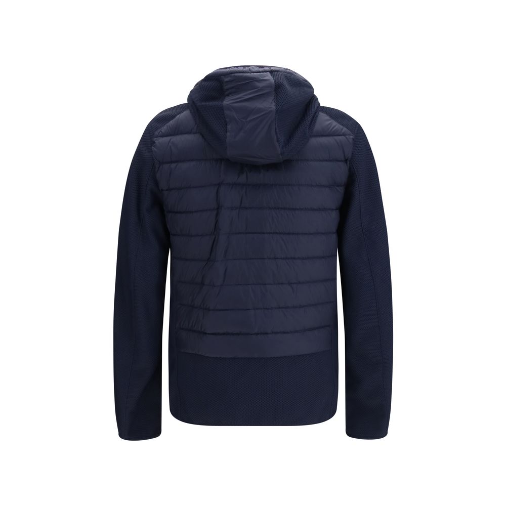 Blauer Daunenparka mit Gänsefüllung