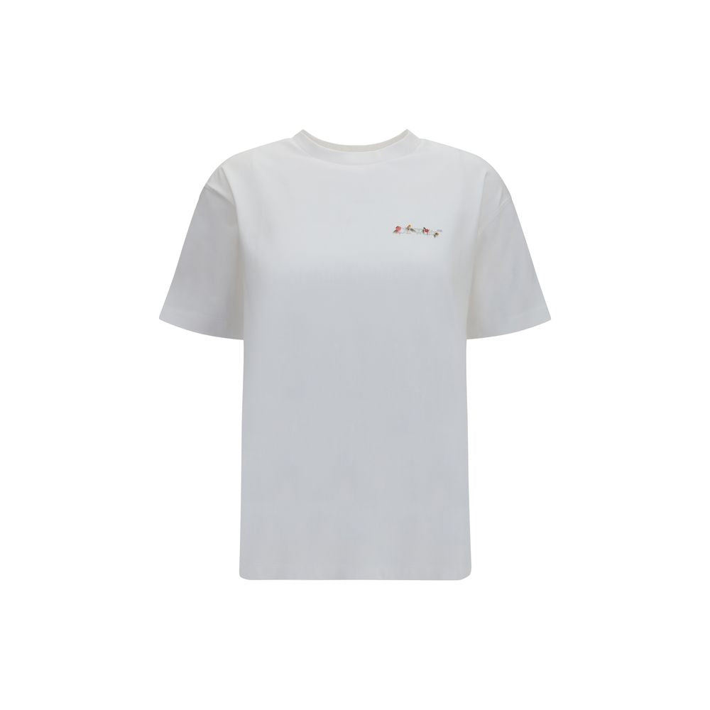 Weißes Baumwoll-T-Shirt