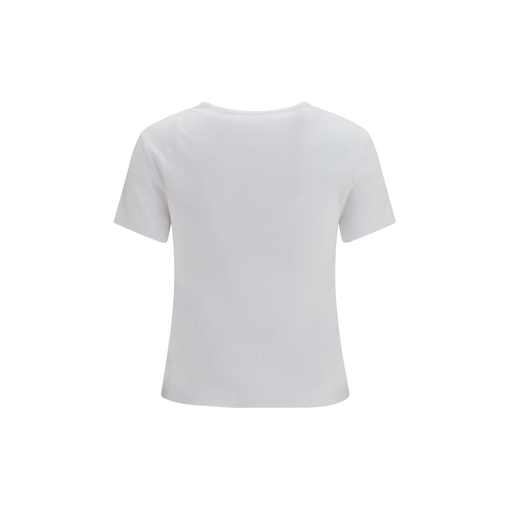 Weißes Baumwoll-T-Shirt