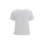 Weißes Baumwoll-T-Shirt