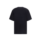 Schwarzes Baumwoll-T-Shirt
