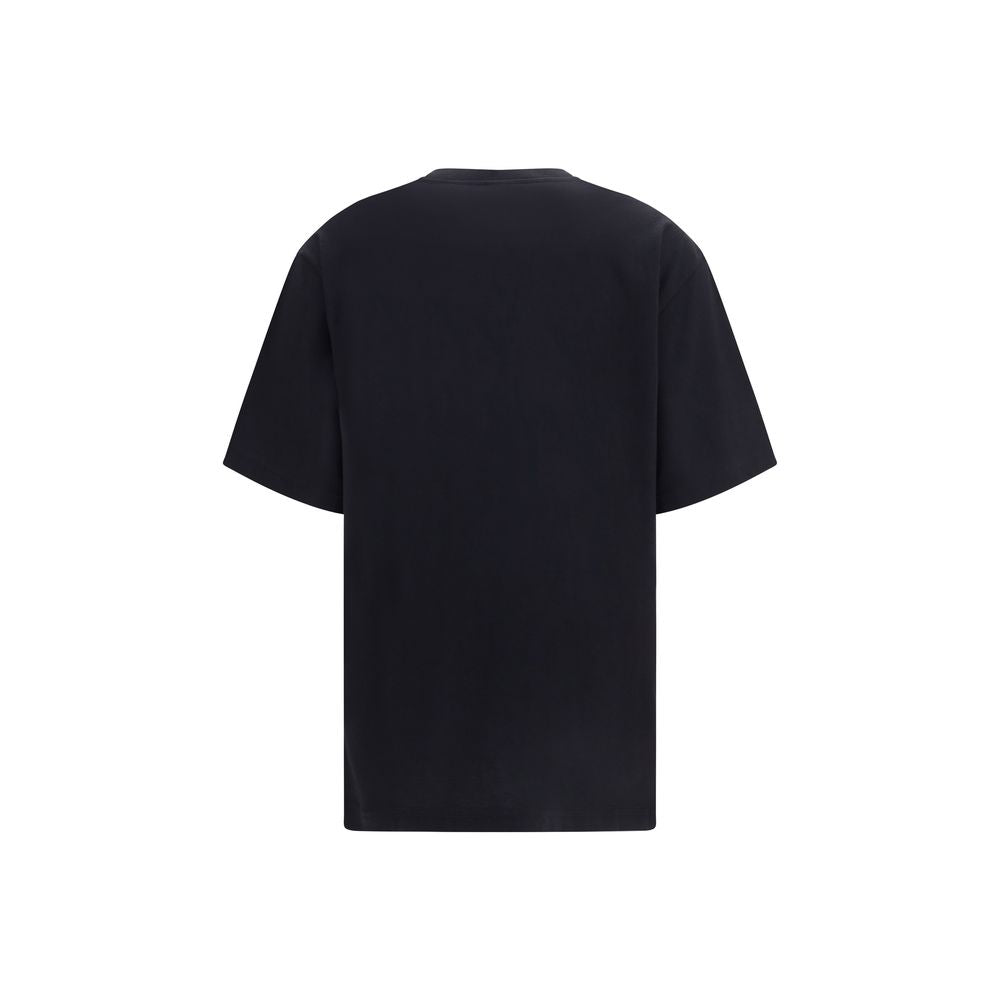 Schwarzes Baumwoll-T-Shirt