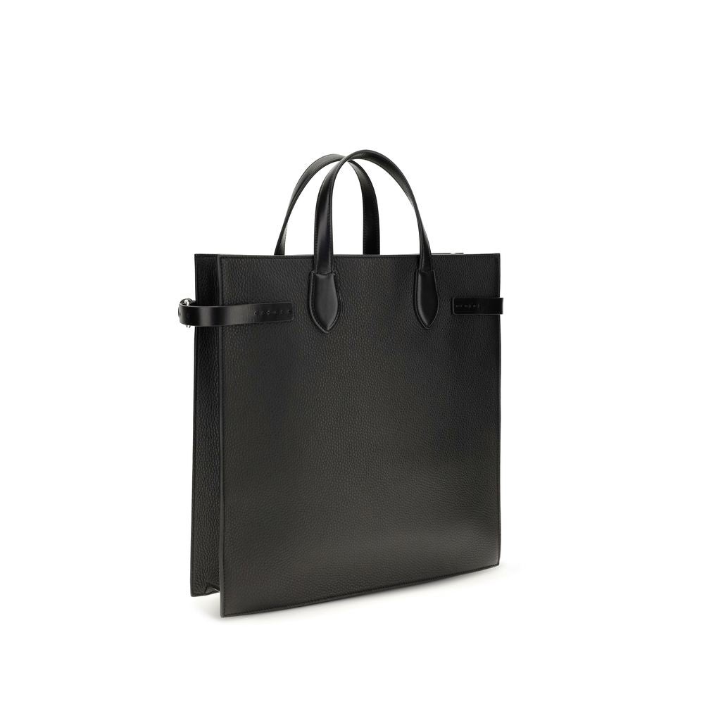 Schwarze Bos Taurus Kalbsleder Schultertasche