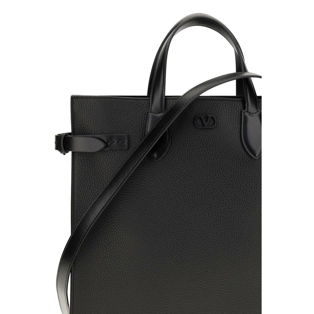 Schwarze Bos Taurus Kalbsleder Schultertasche