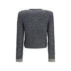 Blauer Cardigan aus Polyamid