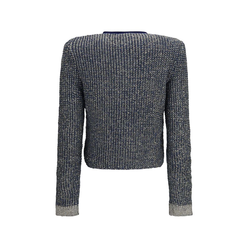Blauer Cardigan aus Polyamid