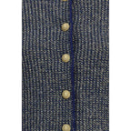 Blauer Cardigan aus Polyamid