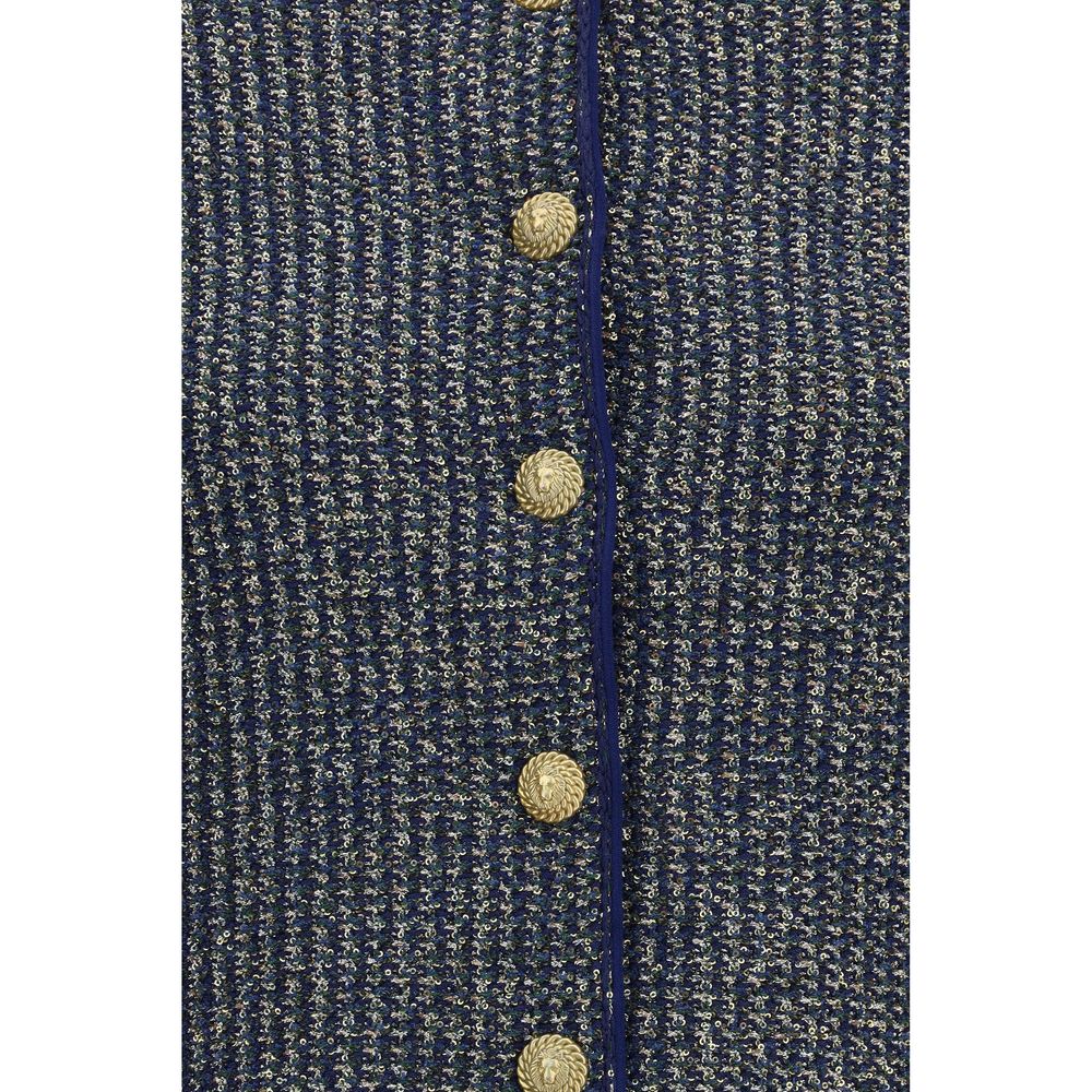 Blauer Cardigan aus Polyamid