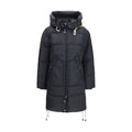 Schwarze Daunenjacke aus Gänsedaunen, durchgehend