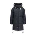 Schwarze Daunenjacke aus Gänsedaunen, durchgehend