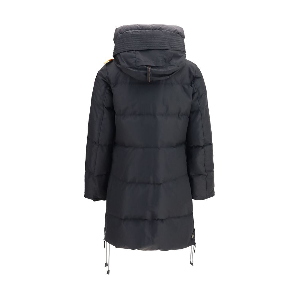 Schwarze Daunenjacke aus Gänsedaunen, durchgehend