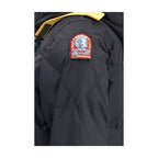 Schwarze Daunenjacke aus Gänsedaunen, durchgehend