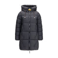 Schwarze Daunenjacke aus Gänsedaunen, durchgehend