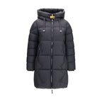 Schwarze Daunenjacke aus Gänsedaunen, durchgehend