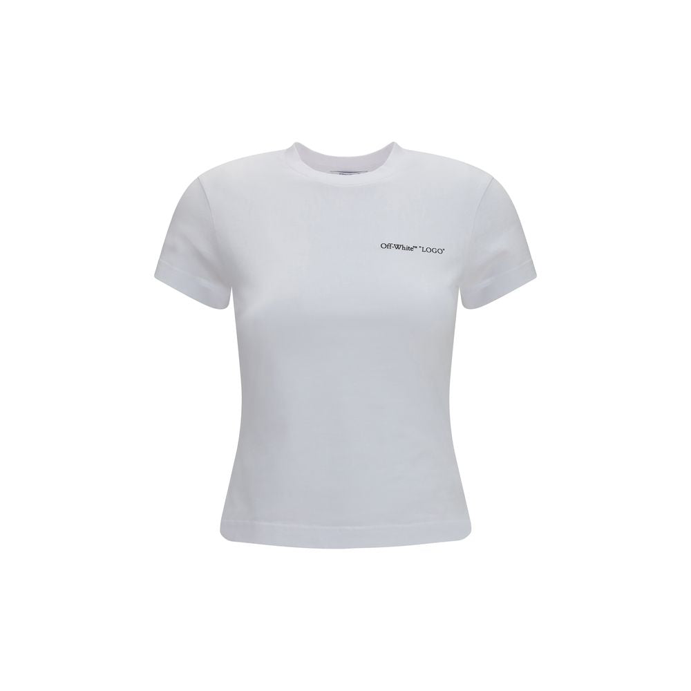 Weißes Baumwoll-T-Shirt