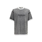 Graues Baumwoll-T-Shirt