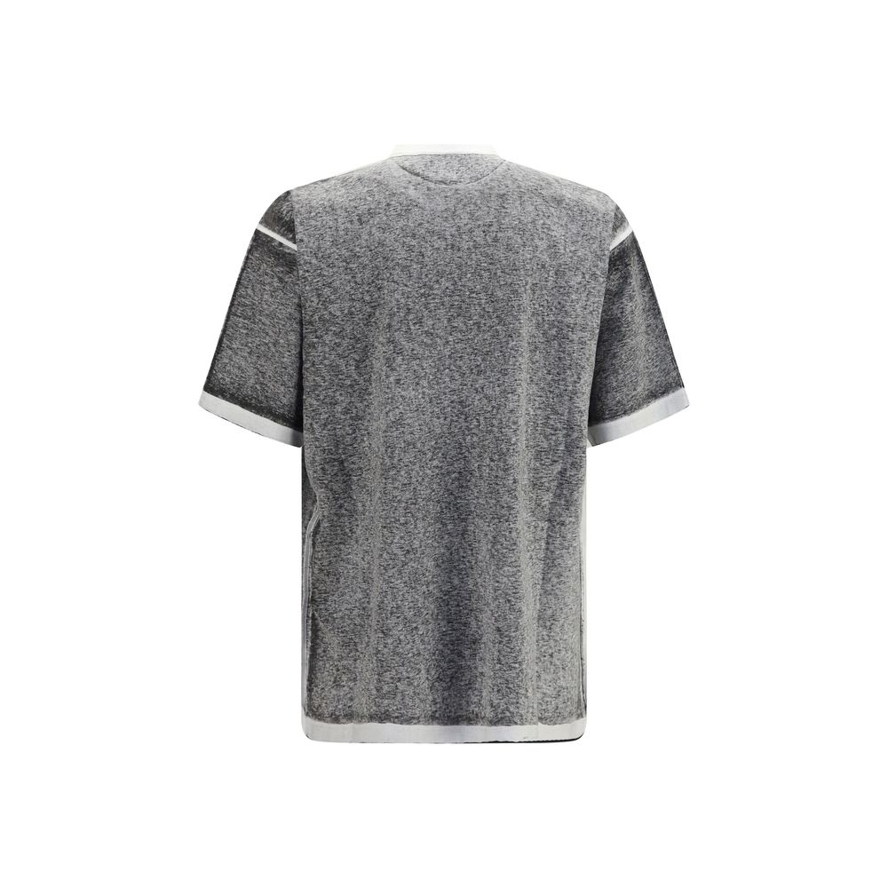 Graues Baumwoll-T-Shirt