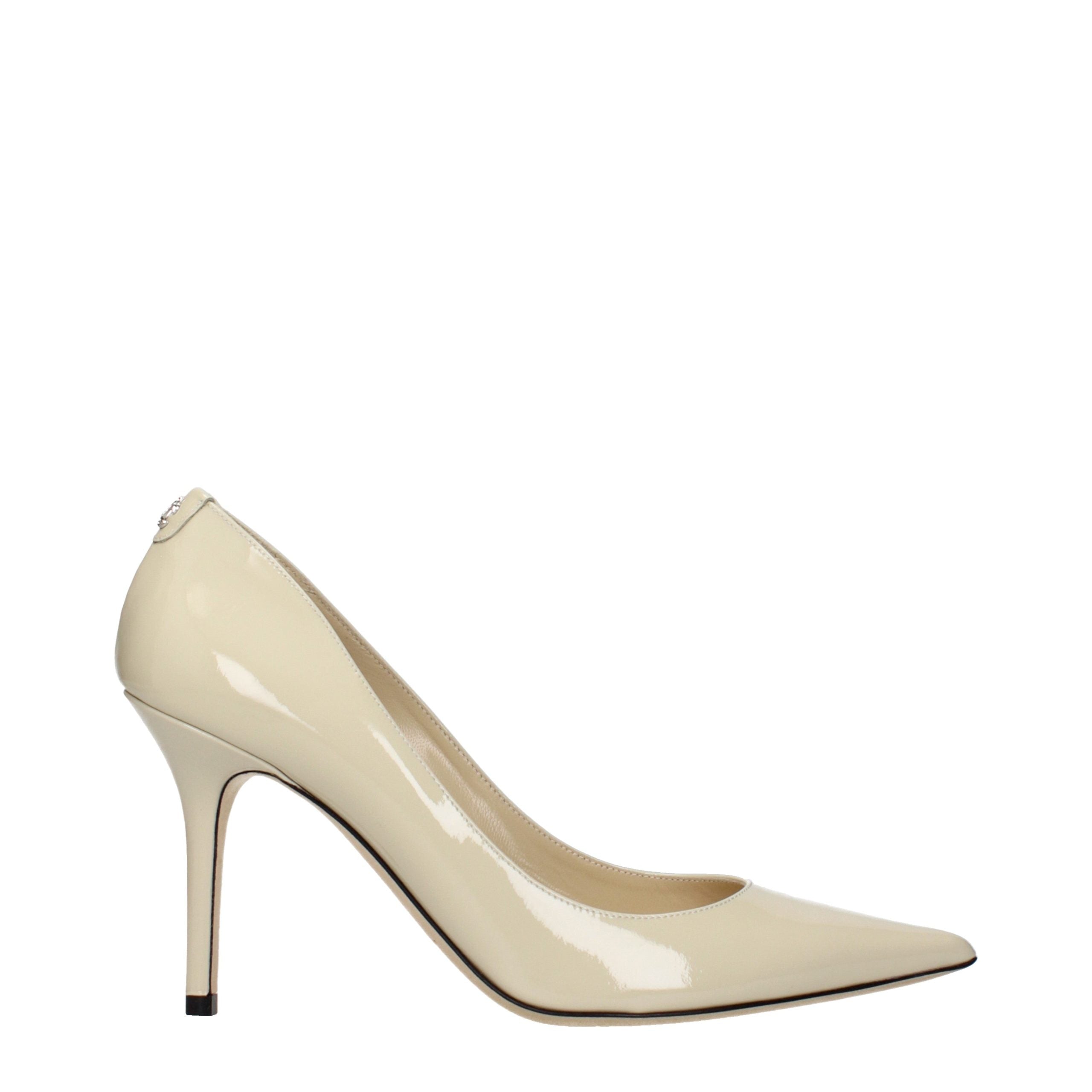 Beige Leder Pumps mit hohem Absatz