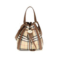Beige Calf Leather Bos Taurus Backet Bag
