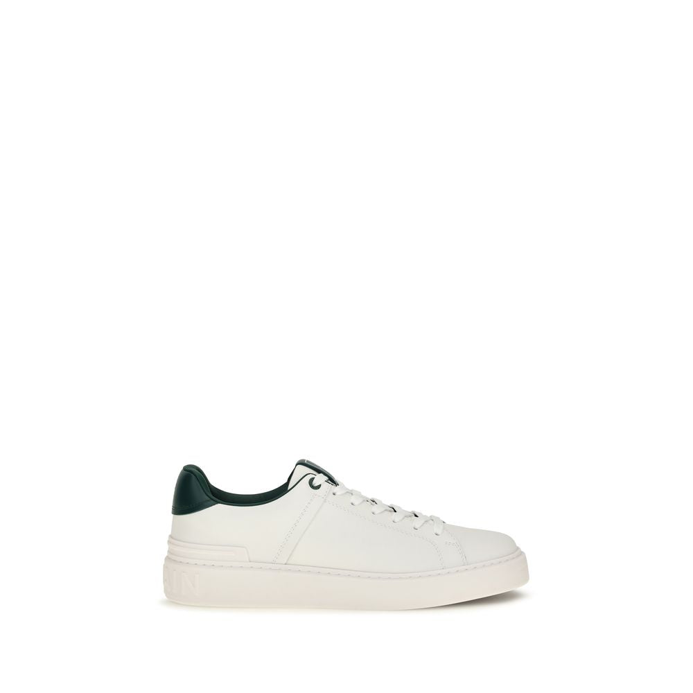 Weiße Bos Taurus Kalbsleder Athletic Sneaker