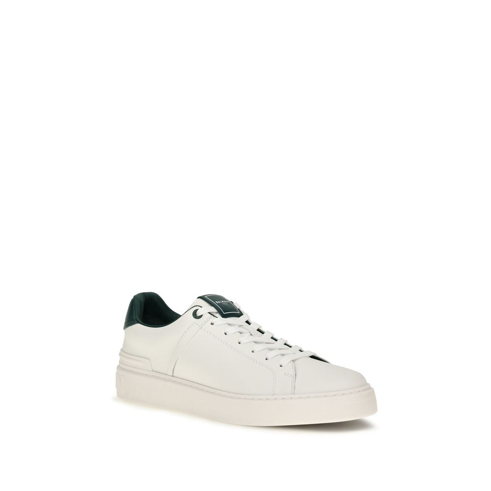 Weiße Bos Taurus Kalbsleder Athletic Sneaker