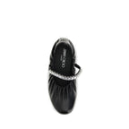 Schwarze Ballerinas aus Leder