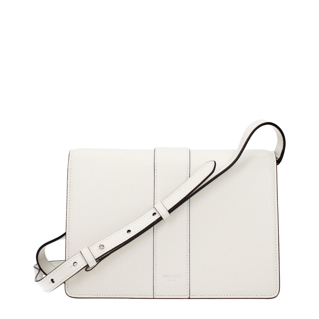 Weiße Leder Crossbody-Tasche