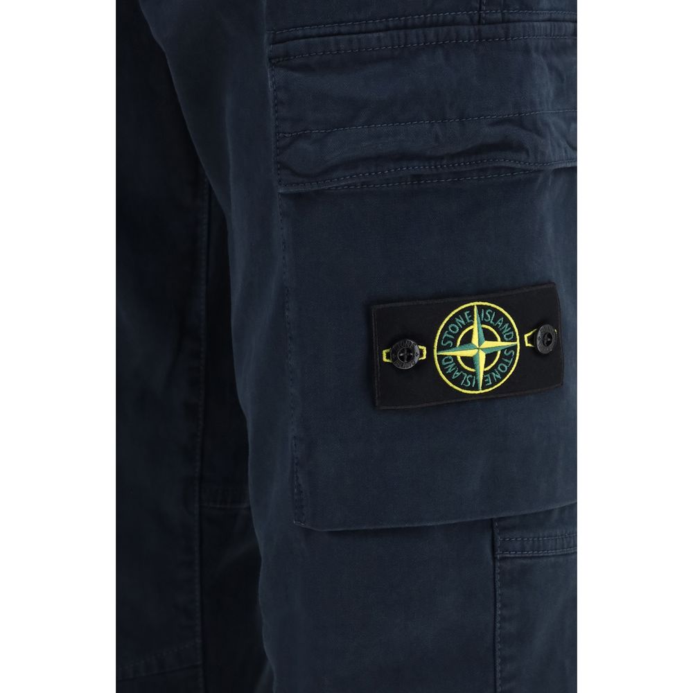 Zweifarbige Cargohose aus Baumwolle Stone Island