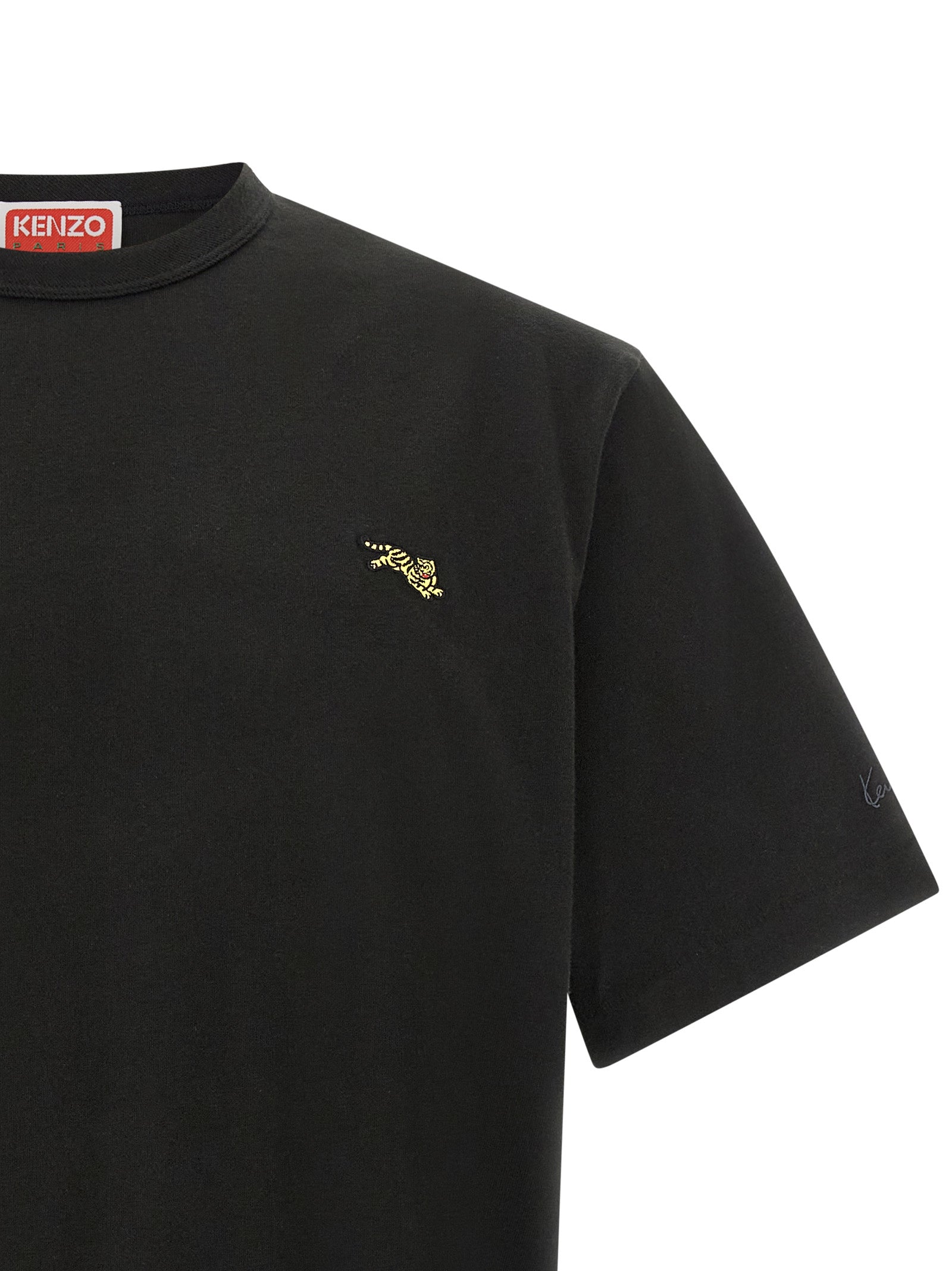 Schwarzes T-Shirt aus Baumwolle 339267