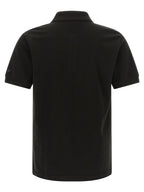 Schwarzes Poloshirt aus Baumwolle