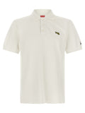 Weißes Poloshirt aus Baumwolle