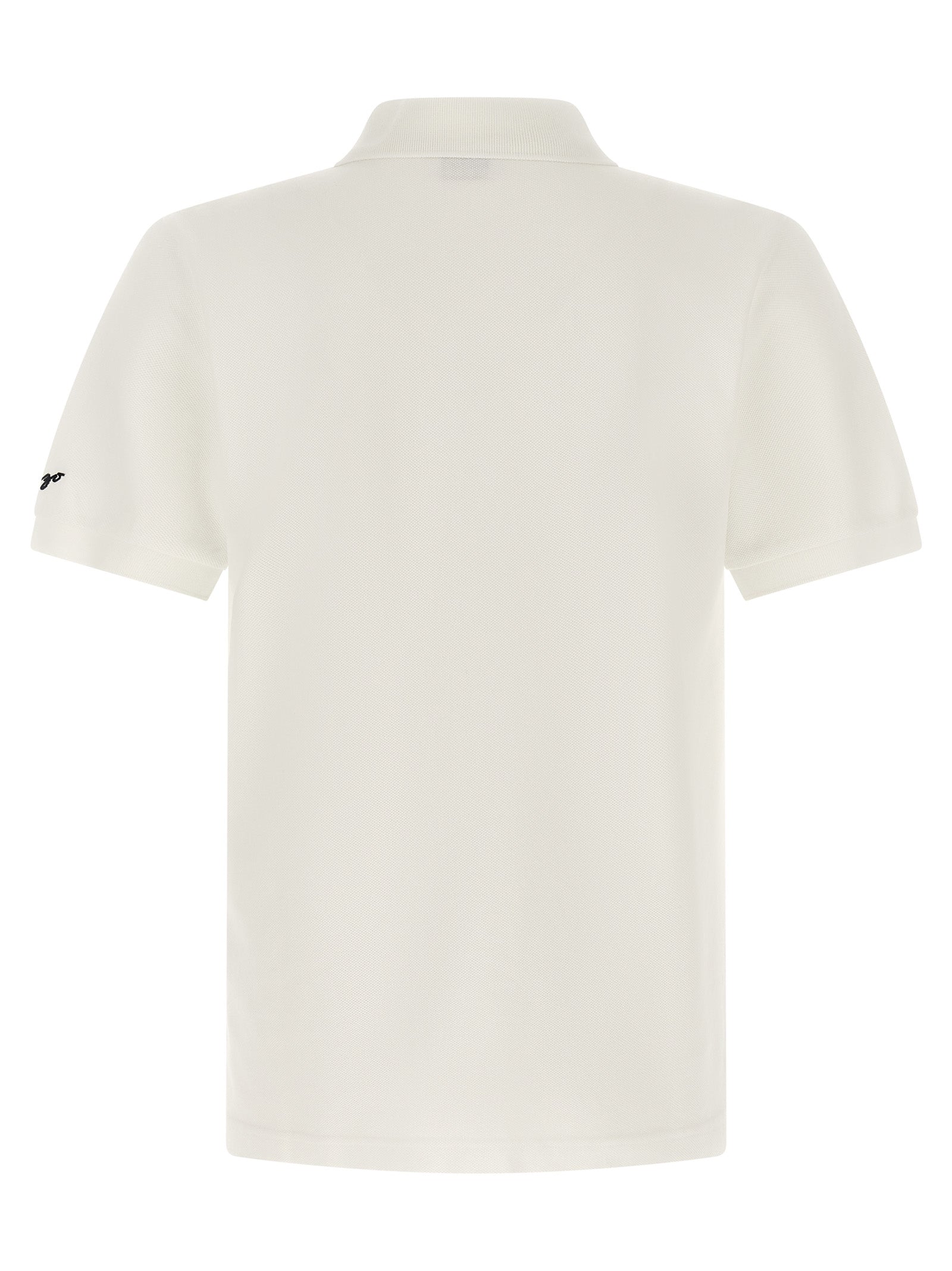 Weißes Poloshirt aus Baumwolle