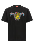 Schwarzes T-Shirt aus Baumwolle 339272