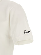 Weißes Poloshirt aus Baumwolle