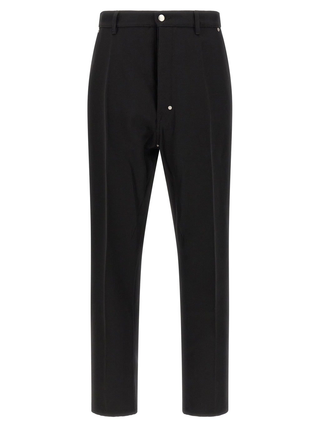 Schwarze Baumwoll-Freizeithose