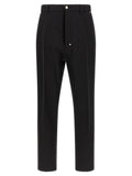 Schwarze Baumwoll-Freizeithose