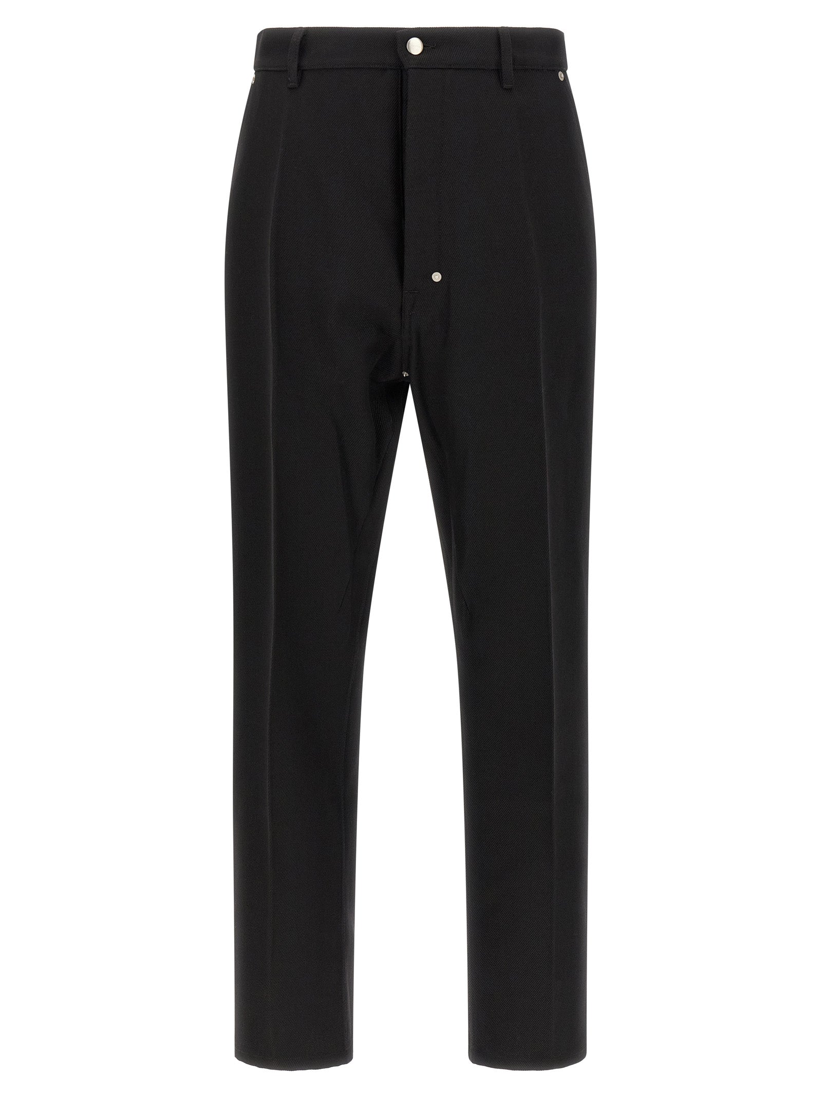 Schwarze Baumwoll-Freizeithose