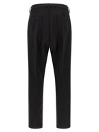 Schwarze Baumwoll-Freizeithose