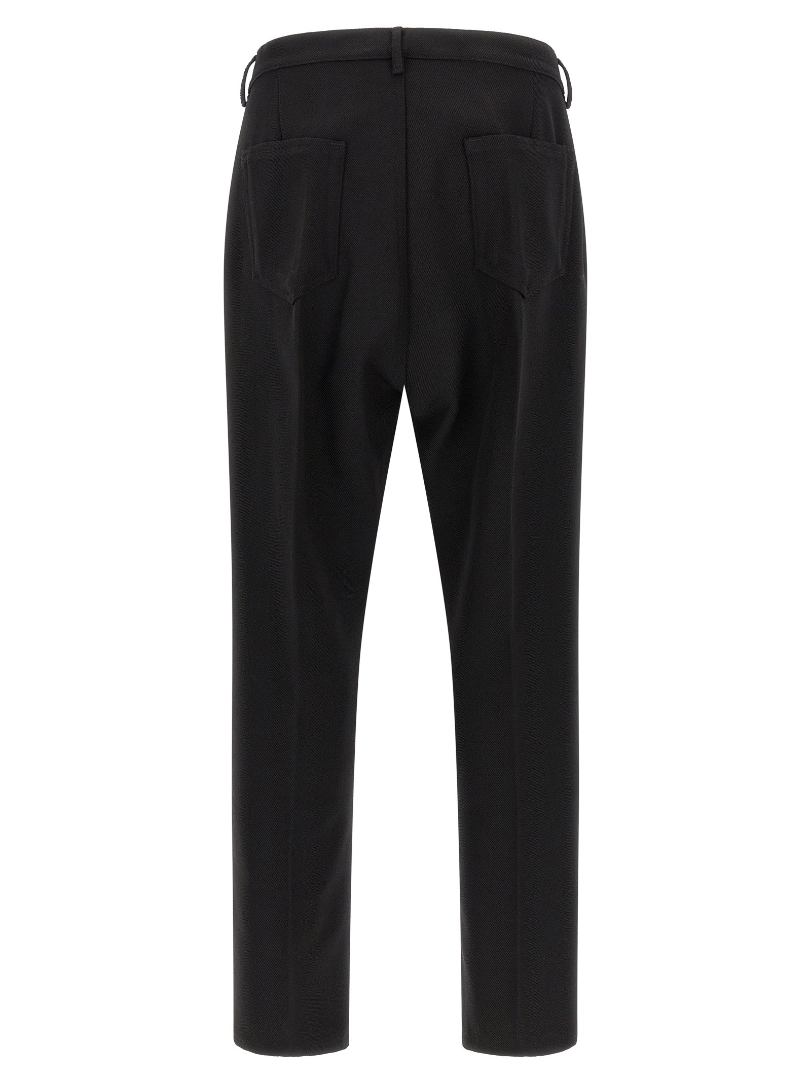Schwarze Baumwoll-Freizeithose