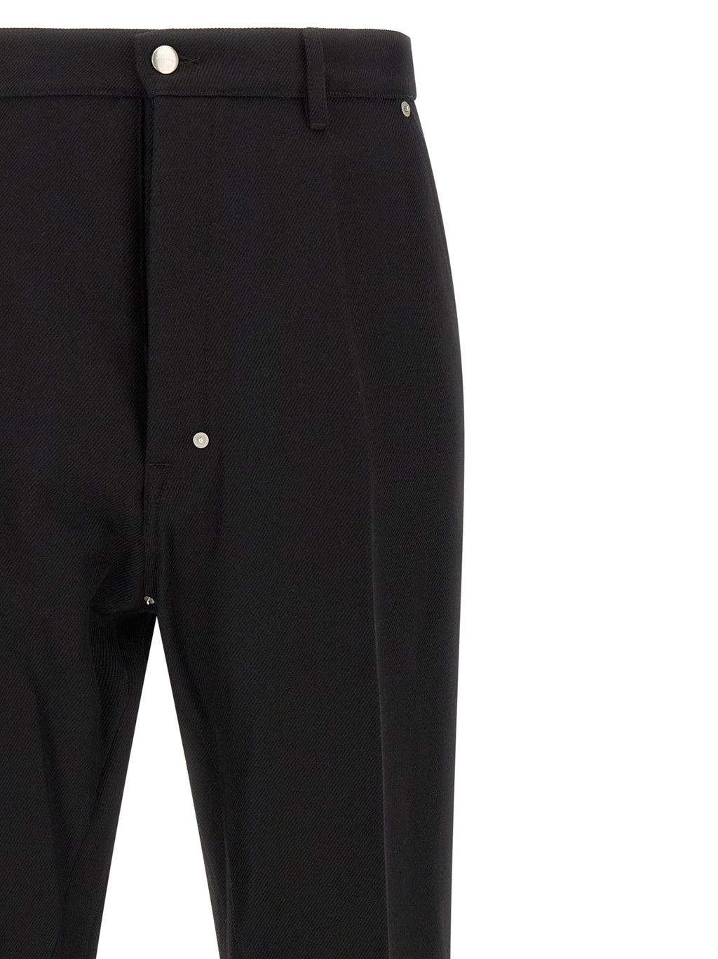 Schwarze Baumwoll-Freizeithose