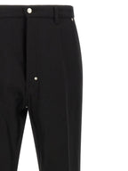 Schwarze Baumwoll-Freizeithose