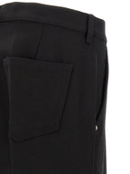 Schwarze Baumwoll-Freizeithose