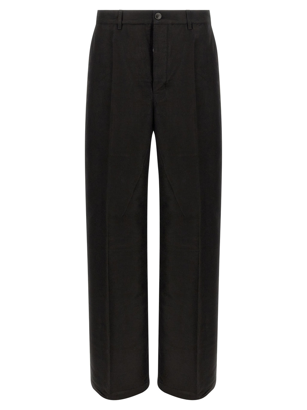 Schwarze Ramie Freizeithose